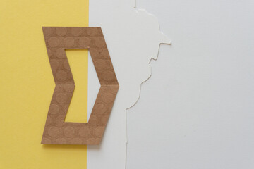 abstract paper background with frame or box