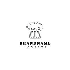 beer glasses cartoon logo icon design template black simple illustration