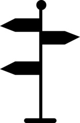 signpost vector icon illustration sign.eps