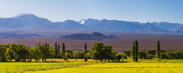 Landscape near San Juan, in the San Juan Province of Argentina, South America