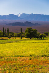 Landscape near San Juan, in the San Juan Province of Argentina, South America