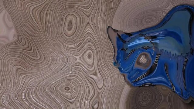 The effect of the movement of the wall opal clock in an abstract design