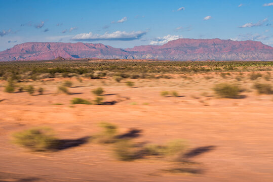 Driving Through Talampaya National Park, La Rioja Province, North Argentina, South America