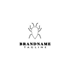 cockroach logo icon design template vector illustration