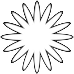 abstract white flower