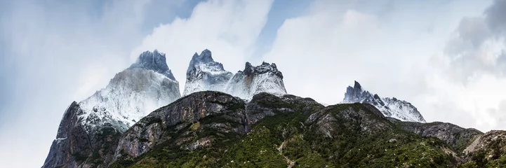 Cercles muraux Cuernos del Paine Les cornes de Paine, Parc National Torres del Paine (Parque Nacional Torres del Paine), Patagonie, Chili, Amérique du Sud