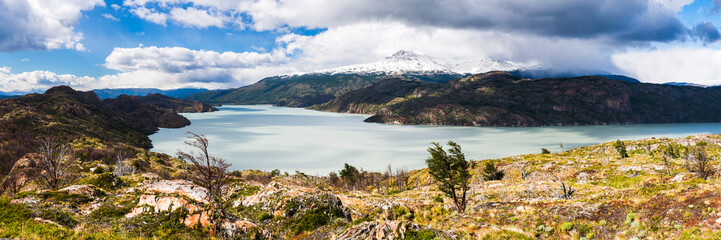 Lake Grey (Lago Grey), Torres del Paine National Park, Patagonia, Chile, South America