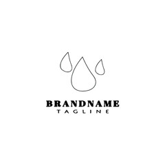Fototapeta premium drop of water logo icon design template vector illustration