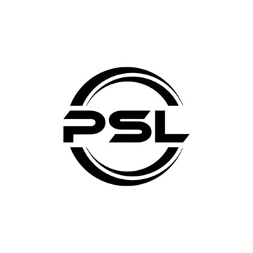PSL letter logo design with white background in illustrator, vector logo modern alphabet font overlap style. calligraphy designs for logo, Poster, Invitation, etc.