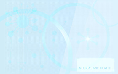 Medical and health background,medical Abstract molecules,innovative medical science,2d illustration