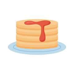 sweet pancakes in dish