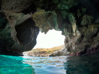 Cave in Puglia, Italy