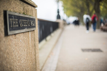 The Queen's Walk, South Bank, London, England