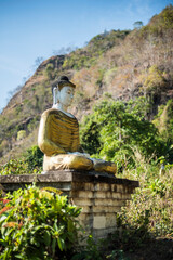 Buddha statue at Mount Zwegabin, Hpa An, Kayin State (Karen State), Myanmar (Burma)