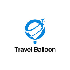 balloon travel marketing logo design