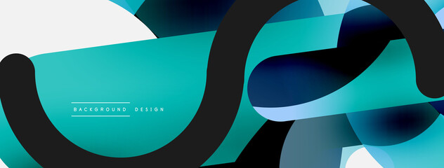 Circle abstract background. Vector illustration for wallpaper banner background card or landing page