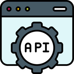 api filled outline icon