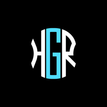 HGR letter logo creative design. HGR unique design