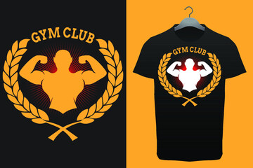 Gym T-shirt Designs, Gym Club T-Shirts | Unique Designs | gym t shirt design adobe stock