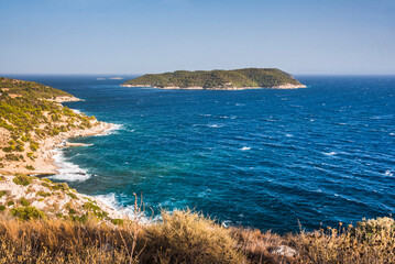 Fototapeta premium Spetses, Saronic Islands, Attica Region, Aegean Coast, Greece, Europe