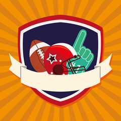 american football badge