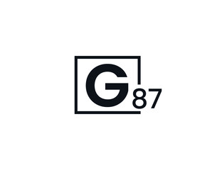 G87, 87G Initial letter logo