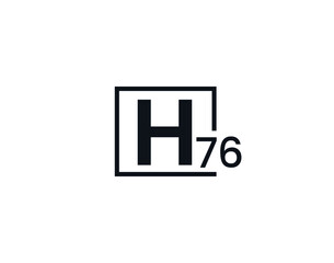 H76, 76H Initial letter logo
