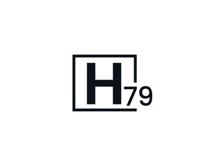 H79, 79H Initial letter logo