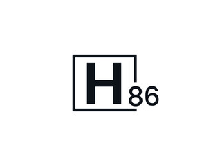 H86, 86H Initial letter logo