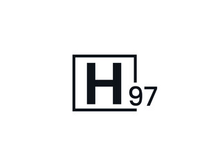 H97, 97H Initial letter logo