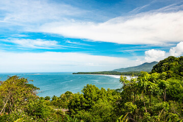 Uvita Beach and the Whale Tail, Marino Ballena National Park, Puntarenas Province, Pacific Coast of Costa Rica