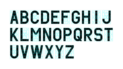 ベクター 黄金比 アルファベット セット