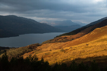 Loch Lomond in Trossachs National Park, Scottish Highlands, Scotland, United Kingdom, Europe