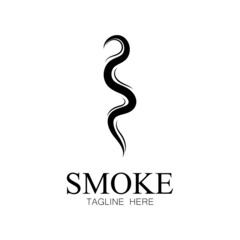 Smoke steam icon logo illustration isolated on white background Aroma vaporize icons. Smells vector line icon  hot aroma  stink or cooking steam symbols  smelling or vapor