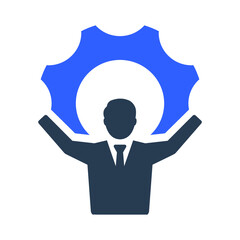 Employee skill development icon