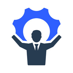 Employee skill development icon