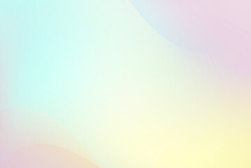 Soft pastel colors fluid abstract background with blend shapes