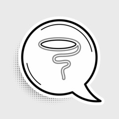 Line Lasso icon isolated on grey background. Colorful outline concept. Vector