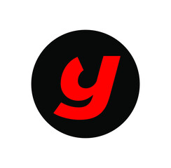 GY letters monogram. GY company name initial letters creative icon.