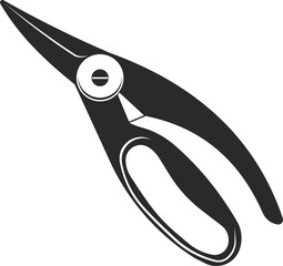 Garden scissors with a pruning handle. Agricultural tools.