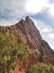 Abstract Red Sandstone Rock Formations Garden of the Gods Colorado Springs