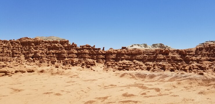 Strange Sandstone and Mud Rock Formations of Goblin Valley Utah