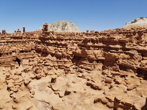 Strange Sandstone and Mud Rock Formations of Goblin Valley Utah