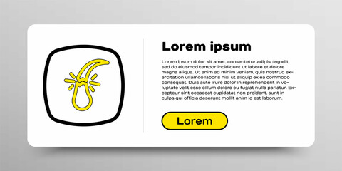 Line Broken hair follicle icon isolated on white background. Hair care treatment. Colorful outline concept. Vector