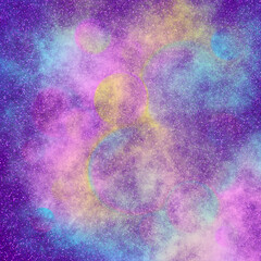 Fantasy galaxy background. Colorful space abstract paper universal use
