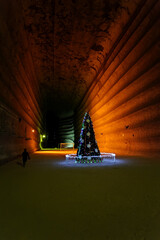 The underground salt mine in Soledar, Donbas, Ukraine 