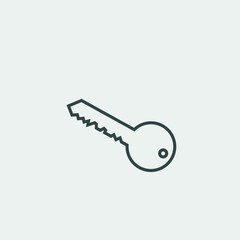 Key vector icon illustration sign