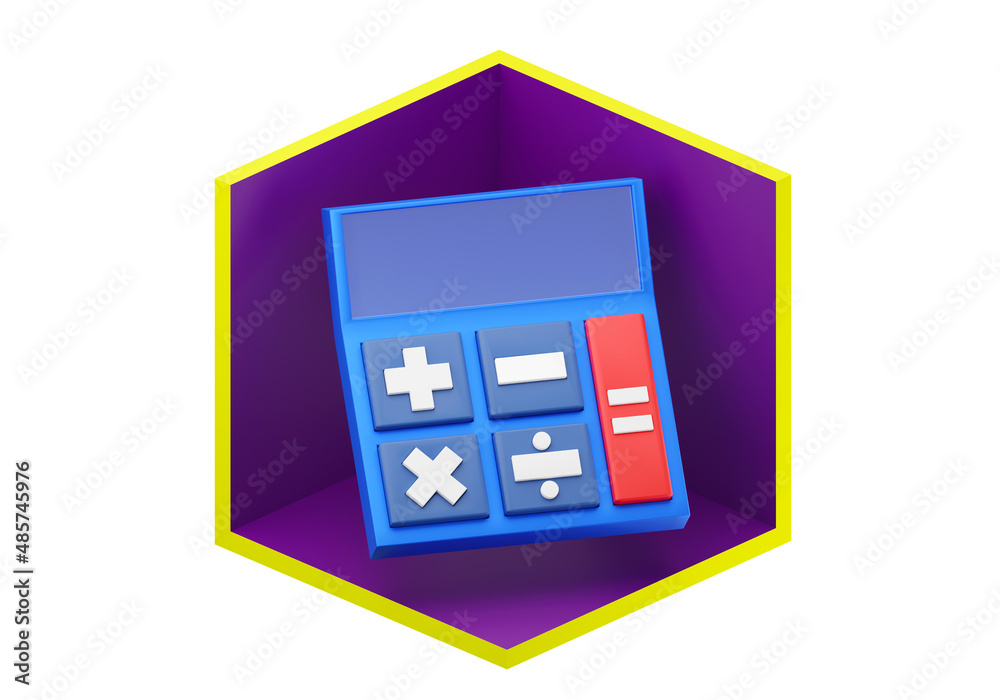 Poster cost calculation icon. button with calculator for your site. icon for ordering cost calculation. pri