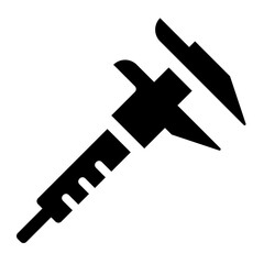 Vernier Caliper Icon Glyph Icon Vector