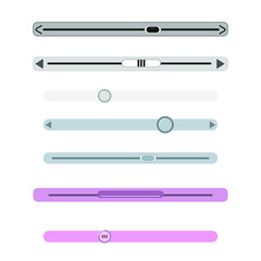 Set of scrollbar, graphic buttons. 